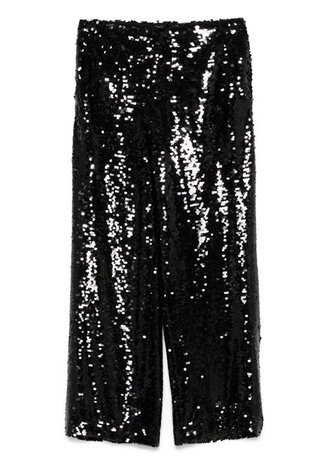 Black sequinned trousers Philosophy di Lorenzo Serafini - women